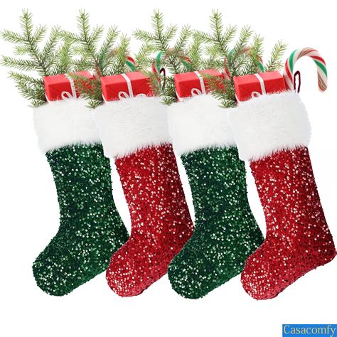 4 pack christmas stockings